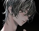 商用利用可能な人物アイコンを制作します ダークで儚げなアイコンイラスト｜静かな世界観・人物SNS用 イメージ1