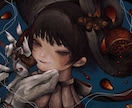 イラスト｜アナログのようなデジタル絵を描きます 頭に残る個性的で物語の様な世界観 イメージ8