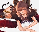 商業利用可 イラスト制作いたします インパクトのあるイラストをおつくりいたします＞＜ イメージ2