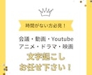 文字起こしします 会議録・動画・ドラマ・アニメ・映画・PDFなんでもやります! イメージ1