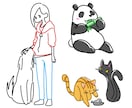 追加料金なし！ポップなカットイラストお描きします チラシ、HP、年賀状、その他印刷物のちょっとした隙間にも◎ イメージ3