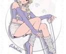 お洒落なSNSの個人使用や小説等の挿絵を制作します 動画やSNSのアイコンイラストに！ イメージ6