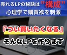 LPはデザインより構成！結果にこだわるLP作ります 【マーケター目線のLPで広告運用の成功へ導く】 イメージ1