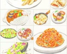 4品2000円！色鉛筆で料理のイラスト描きます メニューやポップに彩りを加えたい人へ イメージ5