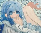 可愛い女の子描いてます 油彩を用いたアナログイラストを描く イメージ1