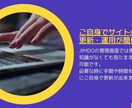 JIMDOでホームページを制作代行いたします イベントの告知用サイト、初心者の方のサイト作成に最適！ イメージ4