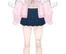 VTuberパーツ分けイラスト描きます キャラデザからパーツ分け、キービジュアルまでお任せ下さい。 イメージ2