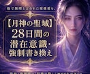 月神の聖域☽　28日間の潜在意識書き換え伴走します 絶望的な複雑愛を救う「最後の砦」。彼の潜在意識を強制書き換え イメージ1