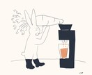 昭和ゆるレトロなイラストをお描きします 新聞の4コマ漫画のような味のある雰囲気をお求めの方へ イメージ2