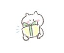 最短即日納品★かわいい猫カットイラスト描きます ゆる可愛い猫のカットイラストを描きます。 イメージ3