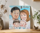 還暦、お祝いや記念に！すぐ飾れる色紙に手書きします 世界で1枚だけの原画！贈って飾って嬉しい一枚/送料込 イメージ3