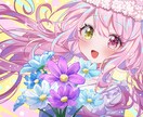ご希望に沿った背景付きの1枚イラストを描きます SNSで活動をしている方々、商用利用をしたい方々へ イメージ9