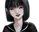 1枚絵/SNS用アイコン描きます アンニュイで綺麗な女の子を描きます！ご要望受け付けます イメージ5