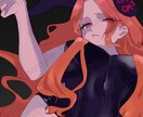 可愛い女の子のアイコンをお描きします 暗い雰囲気からポップな雰囲気の女の子描きます イメージ1