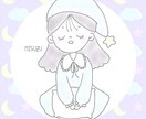 似顔絵もOK！ゆるふわイラストオーダー承ります 淡い配色でゆるふわ仕立てに仕上げます！ イメージ3