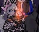 イラストや絵が好きな方よろしくお願い致します 厚塗り イラスト 病み 男性 女性 イメージ4