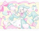 商用費込み〇立ち絵アイコンSDキャラ等制作します 可愛い女の子を描くのが得意です！ イメージ4