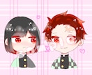 イラスト依頼承ります アイコン、サムネ、夢絵等描きます(⋆ᴗ͈ˬᴗ͈)” イメージ3