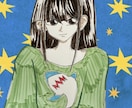 色紙にお好きなオリジナルイラスト描きます お好きなイラスト描きます。アナログイラストになります。 イメージ2