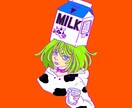 アイコンにも使いやすいポップなイラストかきます ビビットな色彩の女の子のイラストをかきます イメージ3