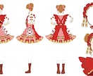 衣装デザインを描きます キャラクター/アイドル/舞台/コンセプトカフェなど イメージ6