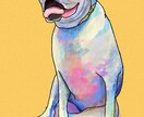 世界に１つ！ペットのオリジナルアート画を描きます 大切なペットの姿をいつでも、いつまでも！プレゼントやグッズに イメージ3