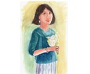 似顔絵・肖像画をリアル調の水彩画で描きます 写真以上にさらに魅力的に表現します イメージ5
