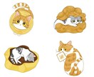 猫の可愛い似顔絵イラスト描きます 猫の種類、ポーズなどはご要望に合わせます◎ イメージ6