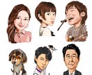 写真一枚から似顔絵イラスト描きます アイコンや名刺、WEB素材にどうぞ イメージ1