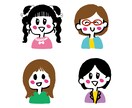 カラフルでかわいい☆手描き風アイコンを作成します 即日〜納品OK！明るくポップな派手色アイコンで目を惹こう！ イメージ2