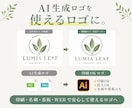 AI生成画像をロゴ・印刷用データに整えます AIで作った画像を、“使えるロゴ”に整えます イメージ1