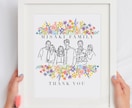 結婚式 両親贈呈プレゼント似顔絵イラスト制作します 《特別なプレゼント》感謝を形に残すオーダーメイドギフトを作成 イメージ1