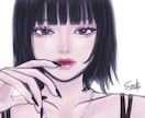 商用OK｜歌ってみた・配信・アイコン等を描きます アンニュイ｜格好良いクールで重厚感ある厚塗りイラスト︎︎︎｜ イメージ2