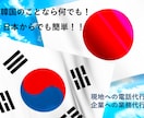 韓国企業との業務代行、韓国語の電話代行をします ＊時間と努力を節約！韓国でのあらゆる用事をサポート！＊ イメージ1