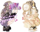 量産型、地雷系女子の可愛い女の子を描きます 【グッズ用】に女の子のイラストを描きます! イメージ1