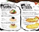 飲食のメニューPOPやその他なんでもPOP描きます 個人営業されてる方にオススメ！食べ物のイラストや字描きます！ イメージ1