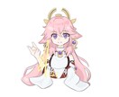 可愛くキュートなイラスト制作します おもにアイコンやグッズなどに使われます イメージ1