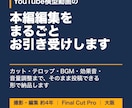 YouTube横型動画の本編編集をまるごと承ります カット・テロップ・BGMまで投稿できる形で納品 イメージ1