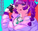 動画や配信など、SNSで活躍するアイコンを描きます 彩度の高いイラストはお任せを！！ イメージ5