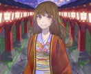 SNSアイコン・一枚絵・サムネイル等制作いたします アナログチック・柔らかなテイストでお届けします イメージ2