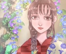 簡易背景ありの人物イラストを描かせていただきます 自分の作品の二次やサイト使用やゲームスチル使用にどうぞ！ イメージ9