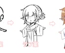 デフォルメキャラお描きします 二次利用全般OK！表情差分1枚無料！ イメージ2