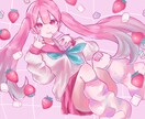 かわいい女の子のイラストを描きます 砂糖菓子のように甘いあなただけの女の子をお描きします イメージ3