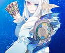 キラキラなイラスト制作いたします 一枚絵/アイコン/グッズイラスト等様々な用途に対応いたします イメージ6