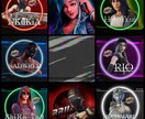 組み合わせ自由！貴方だけの２点セットをお作りします 10名のゲーム配信者担当、1つのクラン所属のデザイナー！ イメージ6
