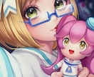 世界に1枚だけの描き下ろしイラストの作成をします 歌ってみたや動画用イラスト、お祝いイラストなどに イメージ2