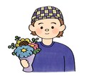 おひとり様用似顔絵描きます やさしくてほっこりするたった一つの思い出似顔絵 イメージ1