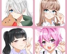 SNSなどに使える可愛いアイコン描きます 安い、丁寧な対応、納得いくまで修正OK！！ イメージ1