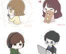 ゆるかわなSNSアイコン描きます 好きなものを詰め込んだアイコンにしませんか(*´∇｀*) イメージ1