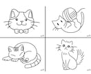 可愛い塗り絵制作します お子様の趣味にも、教育現場にも イメージ4